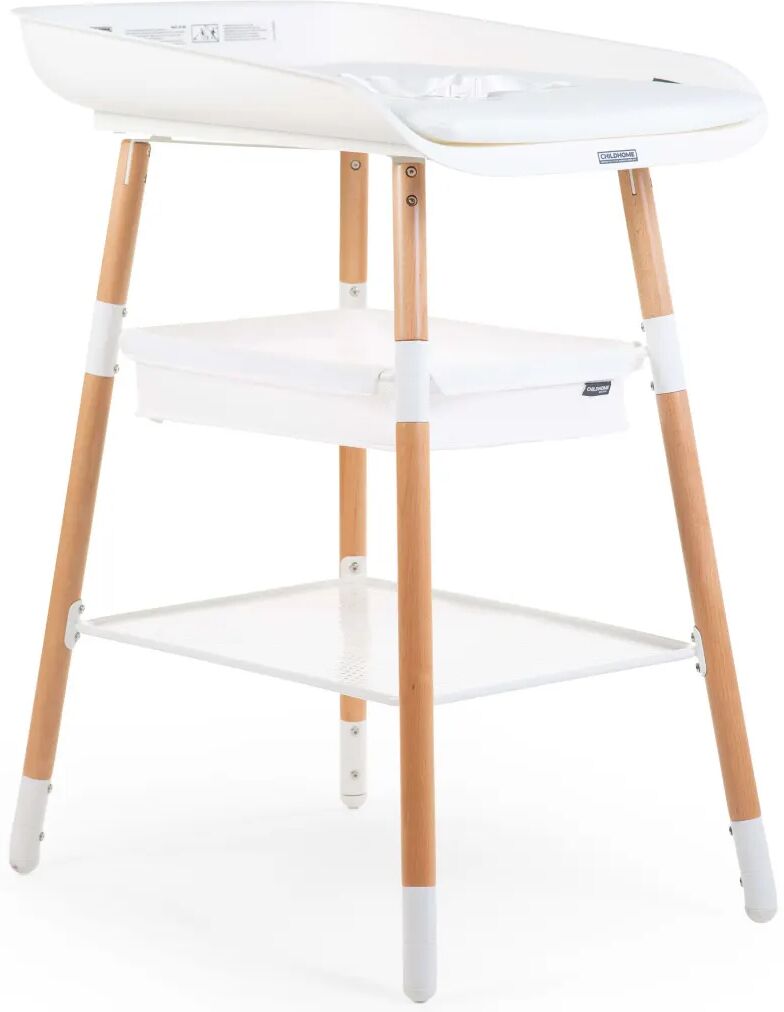 CHILDHOME puslebord Evolux hvid og naturfarvet CHILDHOME puslebord Evolux hvid og naturfarvet