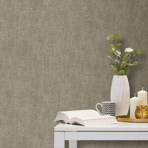 DUTCH WALLCOVERINGS tapet Plain gråbrun