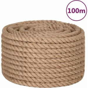 vidaXL reb 100 % jute 20 mm 100 m