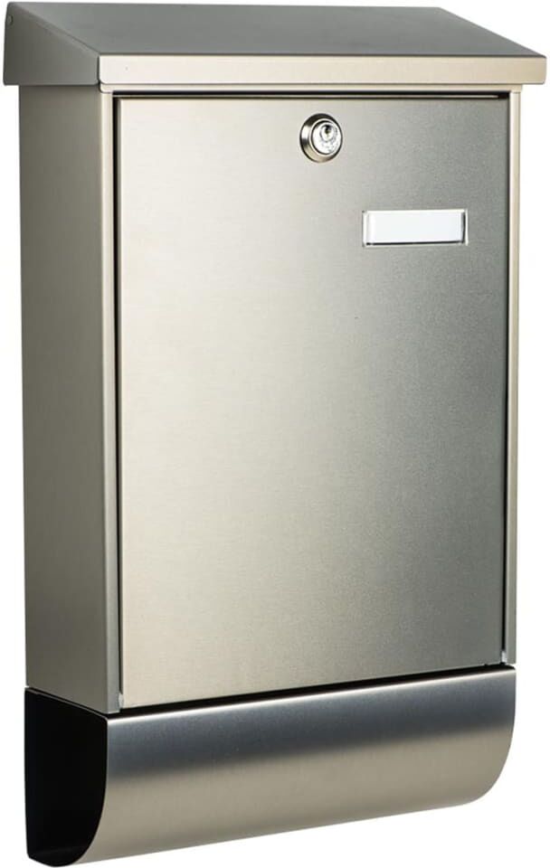 BURG-WÄCHTER postkasse Oslo-Set 37670 Ni rustfrit stål sølvfarvet BURG-WÄCHTER postkasse Oslo-Set 37670 Ni rustfrit stål sølvfarvet