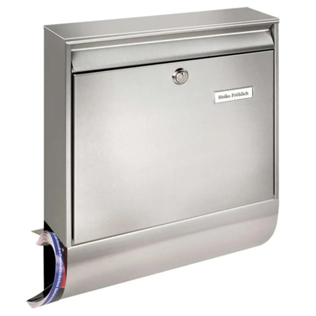 BURG-WÄCHTER postkasse Borkum-Set 38770 Ni rustfrit stål sølvfarvet BURG-WÄCHTER postkasse Borkum-Set 38770 Ni rustfrit stål sølvfarvet