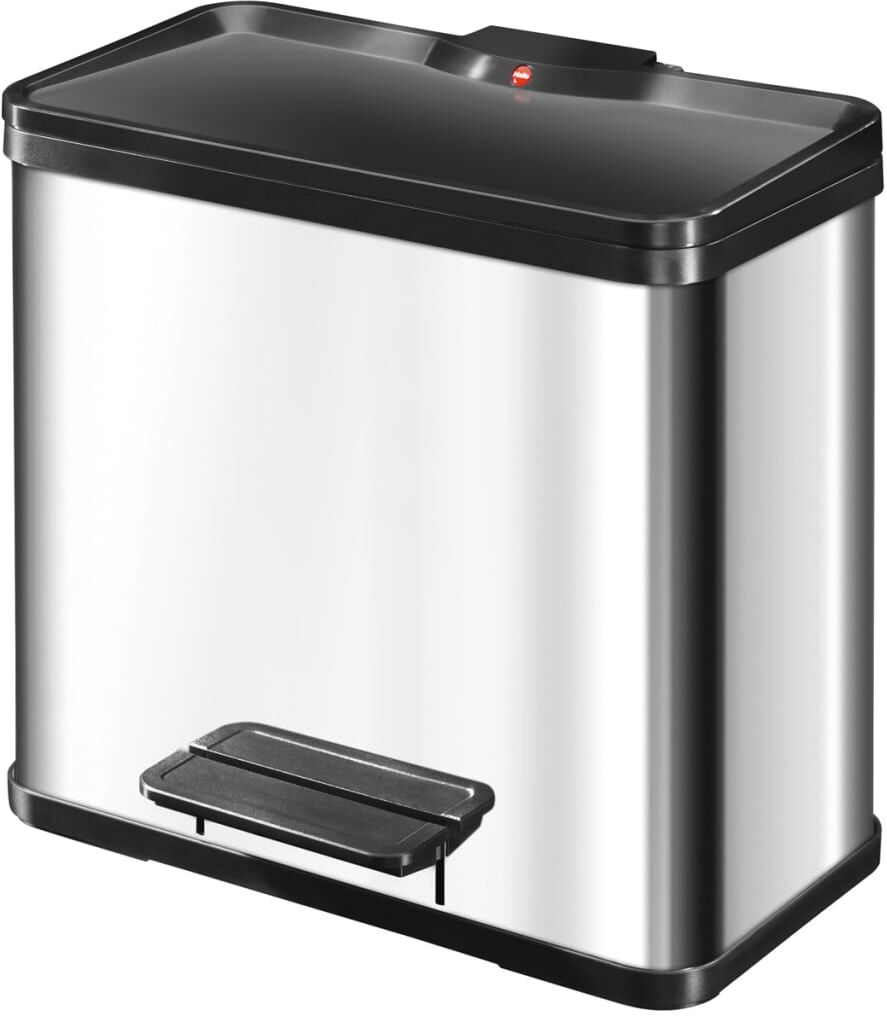 Hailo pedalspand Oko Duo Plus str. L 17 l x 9 l rustfrit stål 0630-200 Hailo pedalspand Oko Duo Plus str. L 17 l x 9 l rustfrit stål 0630-200