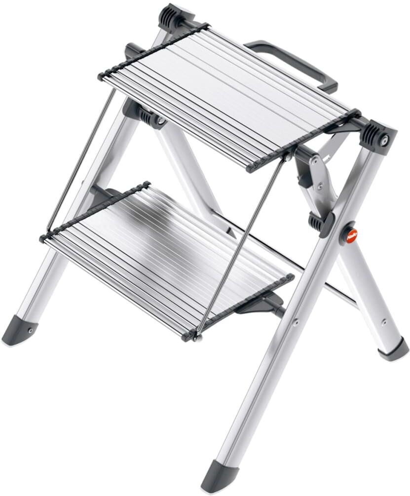 Hailo trappestige med 2 trin Mini Comfort 45 cm aluminium 4310-100 Hailo trappestige med 2 trin Mini Comfort 45 cm aluminium 4310-100