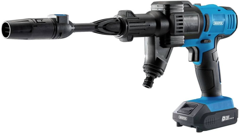 Draper Tools højtryksrensersæt med 1 x 2 Ah D20-batteri 20V Draper Tools højtryksrensersæt med 1 x 2 Ah D20-batteri 20V