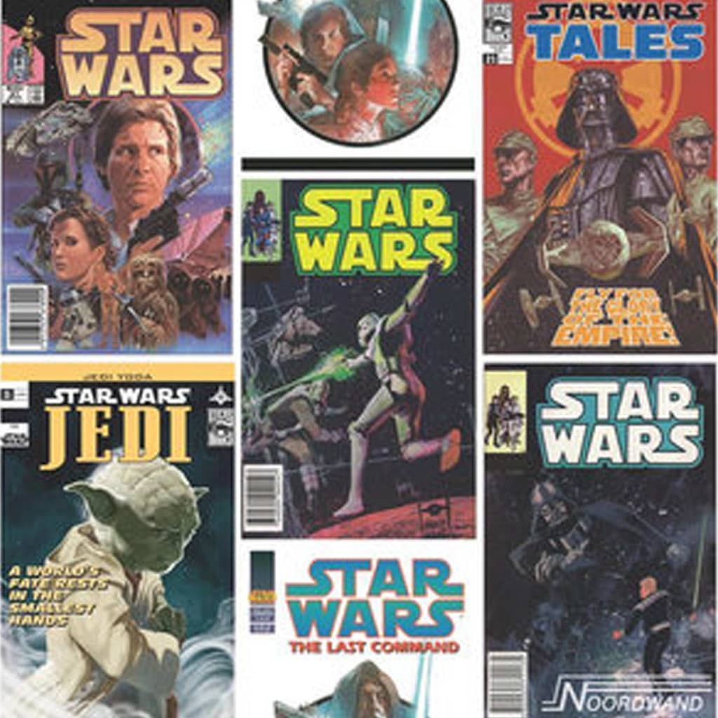 Kids at Home tapet Star Wars Fronts flerfarvet Kids at Home tapet Star Wars Fronts flerfarvet