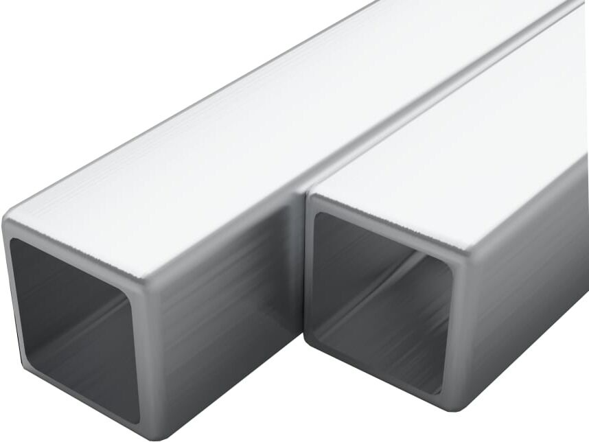 vidaXL rustfrie stålrør 2 stk. firkantet bokssektion V2A 2 m 30 x 30 x 1,9 mm vidaXL rustfrie stålrør 2 stk. firkantet bokssektion V2A 2 m 30 x 30 x 1,9 mm