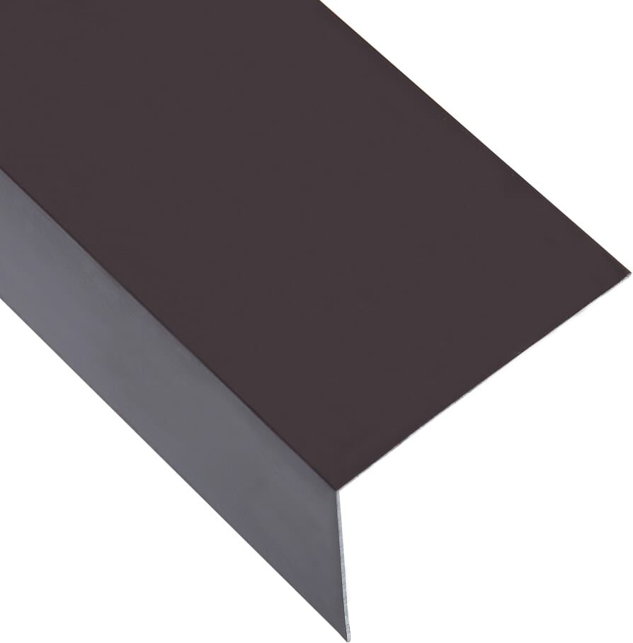 vidaXL vinkelplader 5 stk. L-form 170 cm 100x50 mm 90° aluminium brun vidaXL vinkelplader 5 stk. L-form 170 cm 100x50 mm 90° aluminium brun