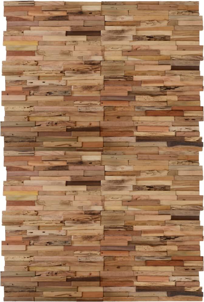 vidaXL vægbeklædningspaneler 20 stk. teaktræ 2 m² vidaXL vægbeklædningspaneler 20 stk. teaktræ 2 m²