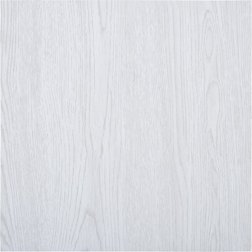 vidaXL selvklæbende gulvbrædder 5,11 m² PVC hvid vidaXL selvklæbende gulvbrædder 5,11 m² PVC hvid