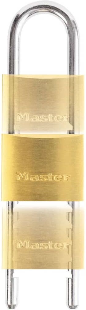 Master Lock hængelås med justerbar bøjle massiv messing 50 mm 1950EURD Master Lock hængelås med justerbar bøjle massiv messing 50 mm 1950EURD