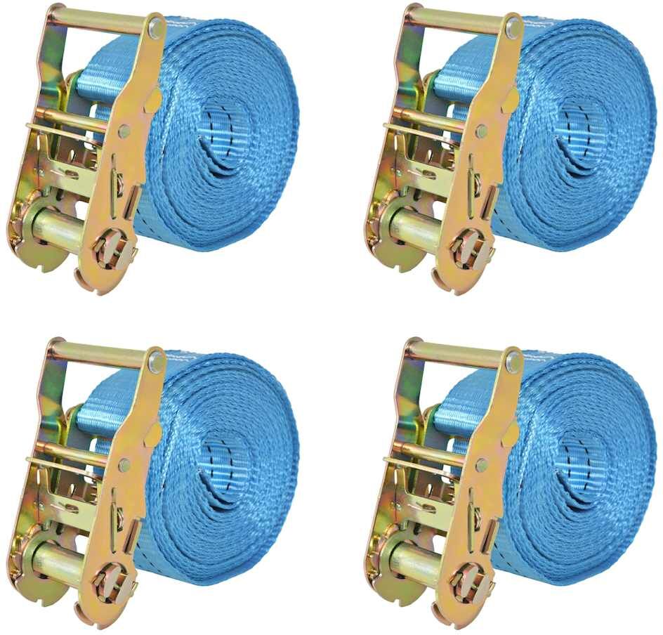 vidaXL surringsbånd 4 stk. 2 ton 6 m x 38 mm blå vidaXL surringsbånd 4 stk. 2 ton 6 m x 38 mm blå