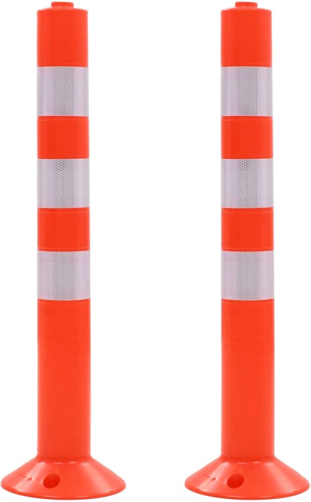 vidaXL trafikkegler 2 stk. plastik 75 cm vidaXL trafikkegler 2 stk. plastik 75 cm