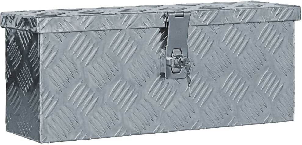 vidaXL aluminiumskasse 48,5 x 14 x 20 cm sølvfarvet vidaXL aluminiumskasse 48,5 x 14 x 20 cm sølvfarvet