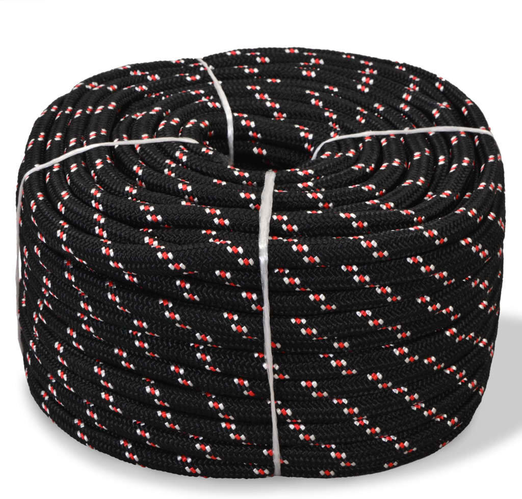 vidaXL marinereb i polypropylen 8 mm 500 m sort vidaXL marinereb i polypropylen 8 mm 500 m sort