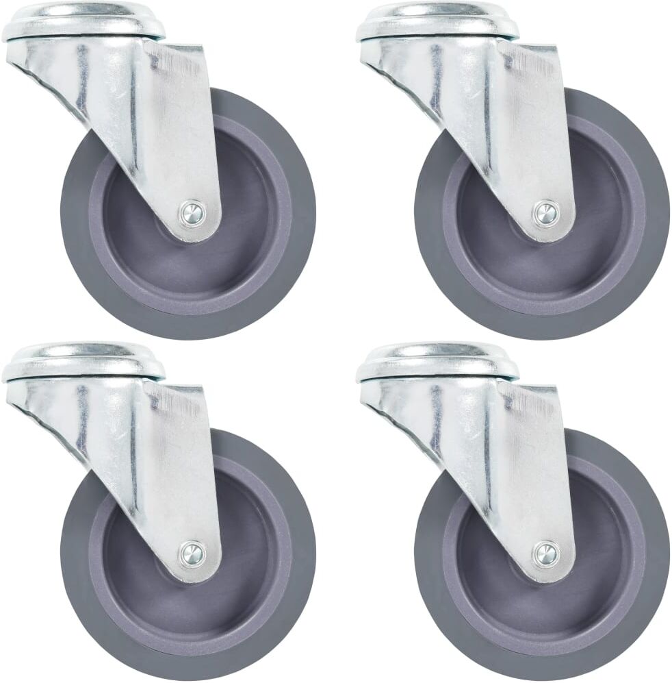 vidaXL drejehjul med bolthul 4 stk. 75 mm vidaXL drejehjul med bolthul 4 stk. 75 mm