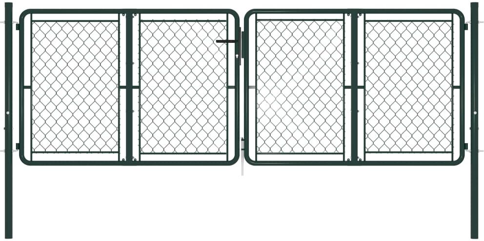 vidaXL havelåge 300 x 100 cm stål grøn vidaXL havelåge 300 x 100 cm stål grøn