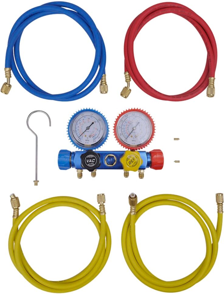 vidaXL 4-vejs Manometersæt til Aircondition vidaXL 4-vejs Manometersæt til Aircondition