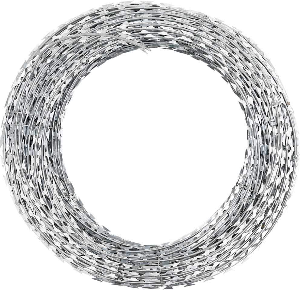 vidaXL BTO-22 Concertina Klippet NATO pigtråd i galvaniseret stål 60 m vidaXL BTO-22 Concertina Klippet NATO pigtråd i galvaniseret stål 60 m