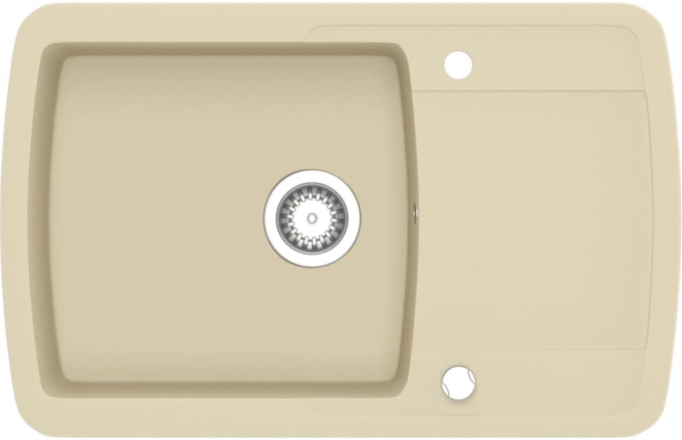 vidaXL køkkenvask granit enkelt vask beige vidaXL køkkenvask granit enkelt vask beige