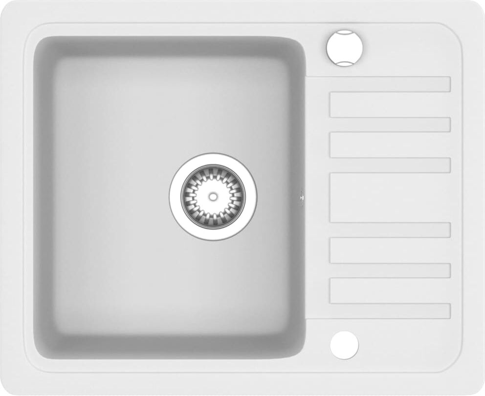 vidaXL køkkenvask granit enkelt vask hvid vidaXL køkkenvask granit enkelt vask hvid