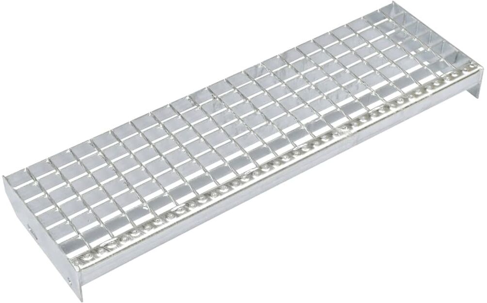 vidaXL trappetrin 4 stk. smedet galvaniseret stål 600 x 240 mm vidaXL trappetrin 4 stk. smedet galvaniseret stål 600 x 240 mm