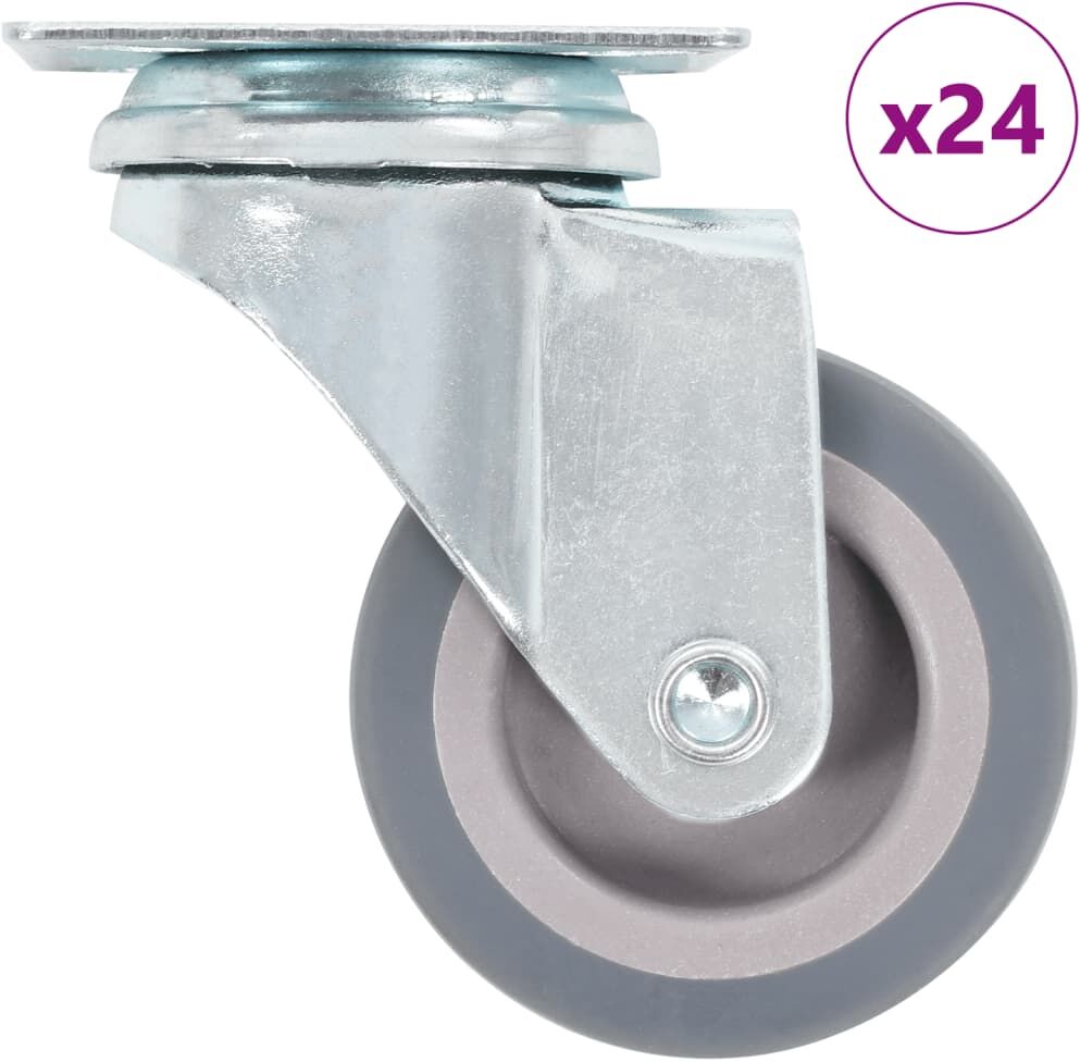 vidaXL drejehjul 24 stk. 50 mm vidaXL drejehjul 24 stk. 50 mm