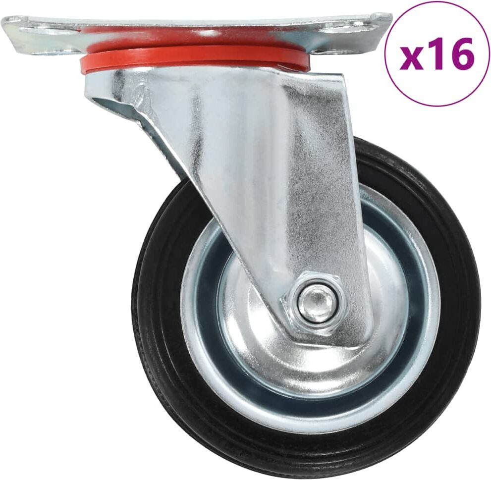 vidaXL drejehjul 16 stk. 75 mm vidaXL drejehjul 16 stk. 75 mm