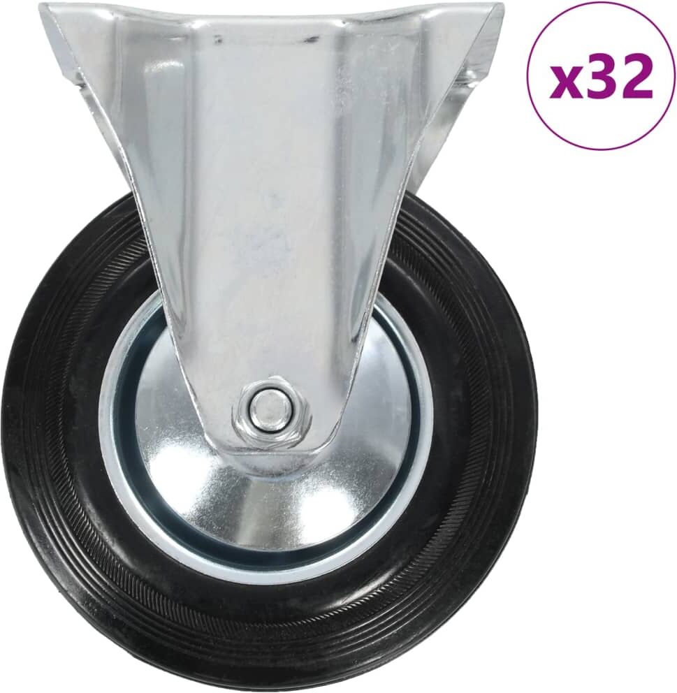 vidaXL faste hjul 32 stk. 160 mm vidaXL faste hjul 32 stk. 160 mm