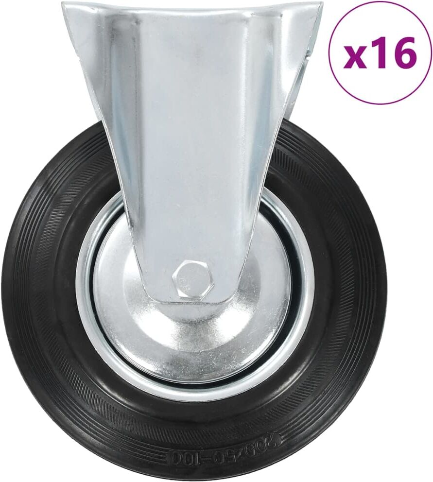 vidaXL faste hjul 16 stk. 200 mm vidaXL faste hjul 16 stk. 200 mm