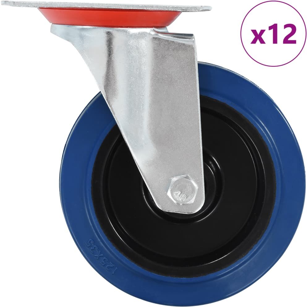 vidaXL drejehjul 12 stk. 125 mm vidaXL drejehjul 12 stk. 125 mm