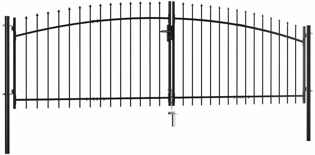 vidaXL dobbelt hegnslåge med spydtop 400 x 200 cm vidaXL dobbelt hegnslåge med spydtop 400 x 200 cm