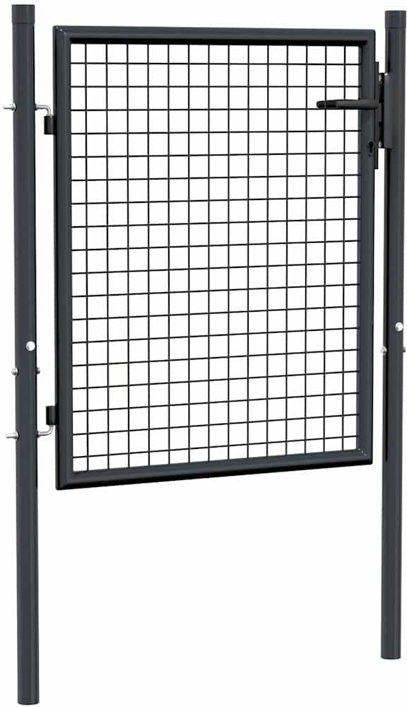 vidaXL havelåge i trådnet galvaniseret stål 100 x 125 cm grå vidaXL havelåge i trådnet galvaniseret stål 100 x 125 cm grå