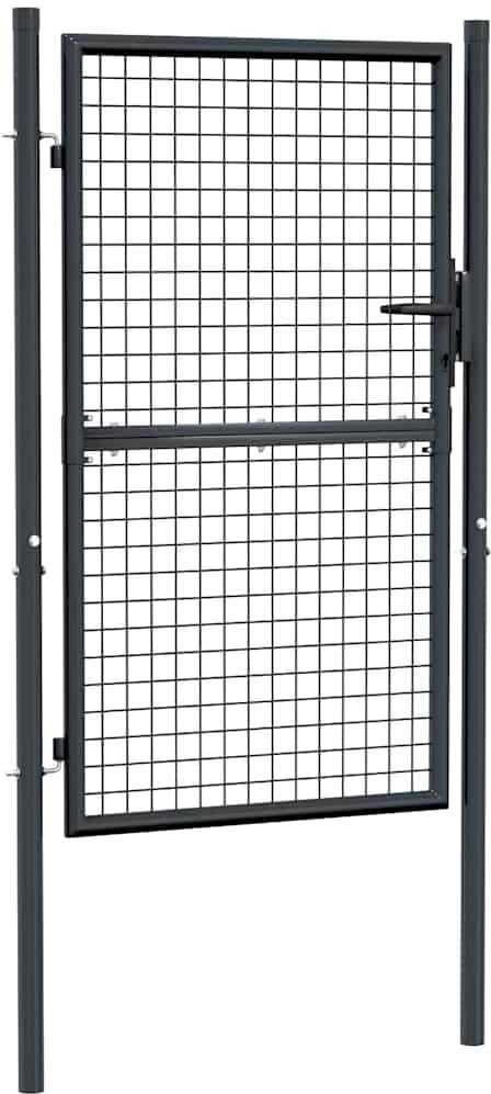 vidaXL havelåge i trådnet galvaniseret stål 100x200 cm grå vidaXL havelåge i trådnet galvaniseret stål 100x200 cm grå