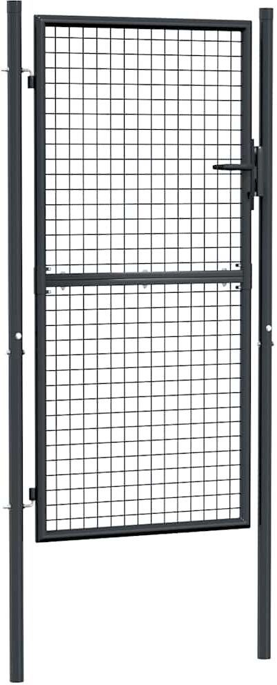 vidaXL havelåge i trådnet 100x225 cm galvaniseret stål grå vidaXL havelåge i trådnet 100x225 cm galvaniseret stål grå
