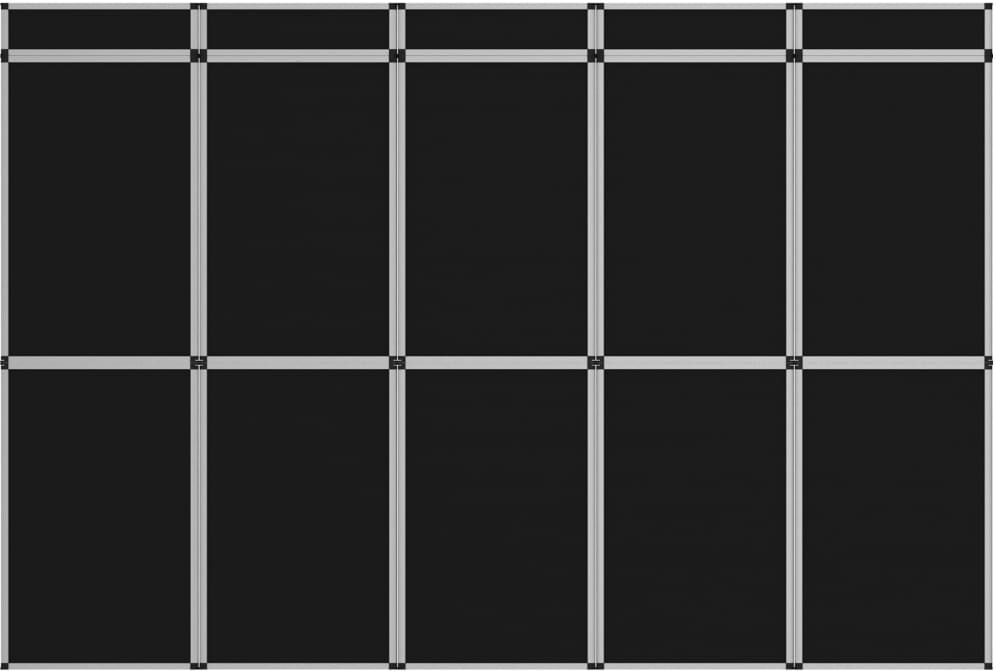 vidaXL 15-panels udstillingsvæg foldbar 302x200 cm sort vidaXL 15-panels udstillingsvæg foldbar 302x200 cm sort