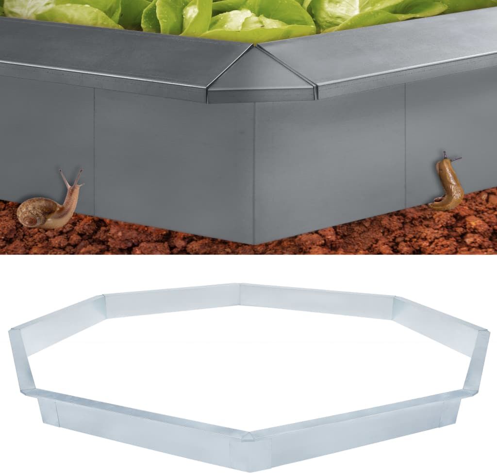 vidaXL sneglehegn 392x25 cm galvaniseret stål vidaXL sneglehegn 392x25 cm galvaniseret stål