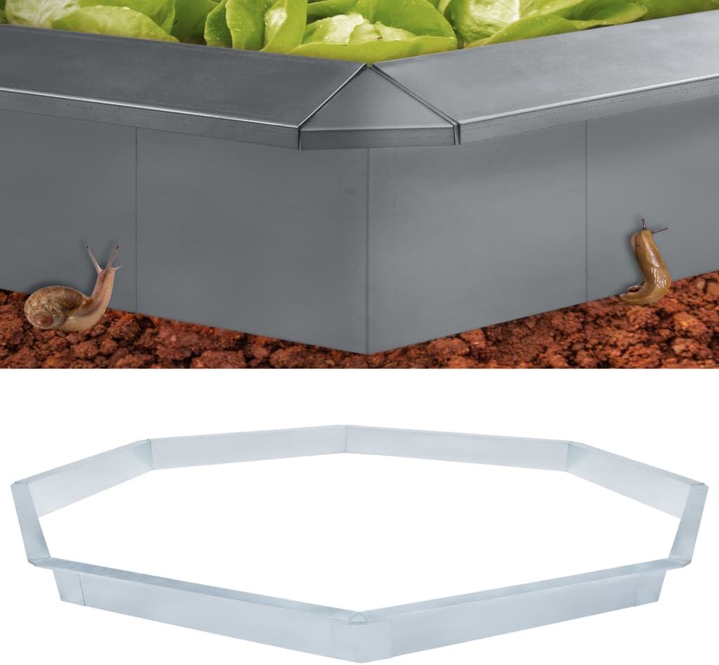 vidaXL sneglehegn 444x25 cm galvaniseret stål vidaXL sneglehegn 444x25 cm galvaniseret stål