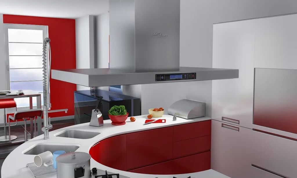 vidaXL Frithængende emhætte til kogeø med LCD-display vidaXL Frithængende emhætte til kogeø med LCD-display