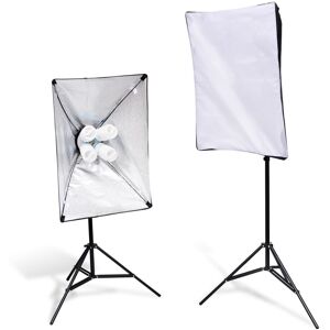 vidaXL lampestativer med softbox 2 stk.