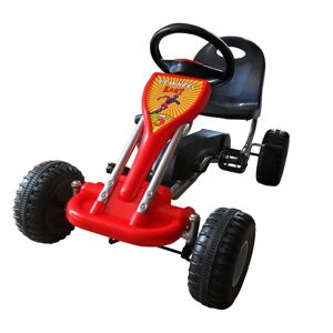 vidaXL pedal-gokart rød