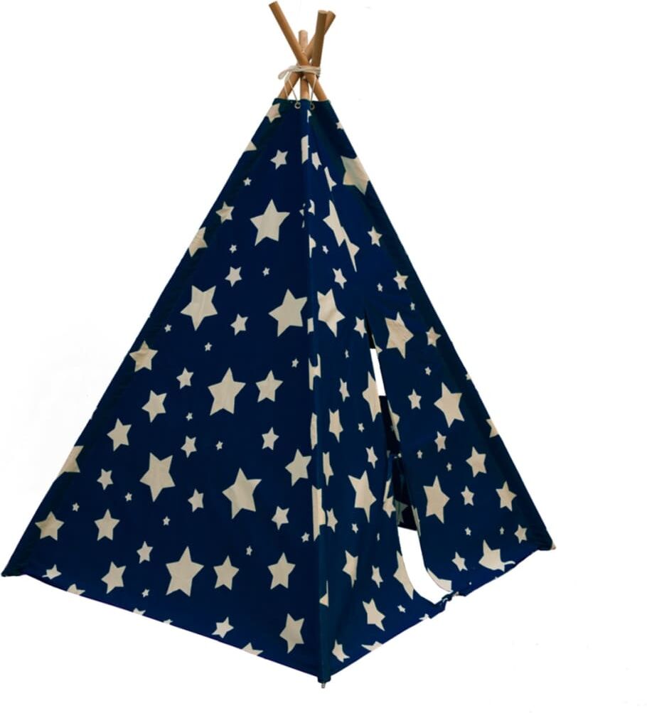 Sunny tipi-telt Cosmo selvlysende mørkeblå og hvid C052.102.01 Sunny tipi-telt Cosmo selvlysende mørkeblå og hvid C052.102.01