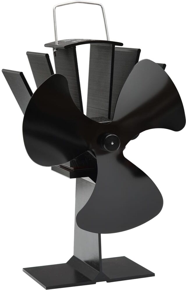 vidaXL varmedrevet ventilator med 3 blade sort vidaXL varmedrevet ventilator med 3 blade sort