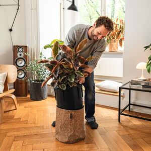 LECHUZA plantekrukke TRENDCOVER 32 Cork ALL-IN-ONE mørk naturfarve