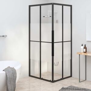 vidaXL brusekabine 80x70x180 cm halvmatteret sikkerhedsglas