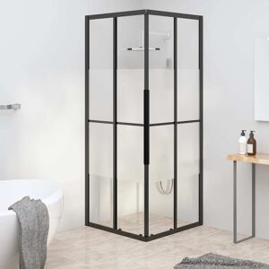 vidaXL brusekabine 80x80x180 cm halvmatteret sikkerhedsglas