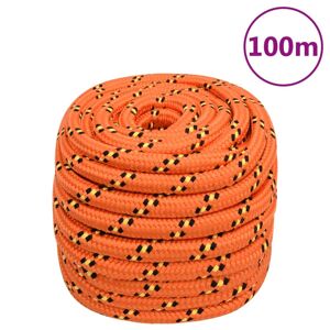 vidaXL tovværk til båd 20 mm 100 m polypropylen orange