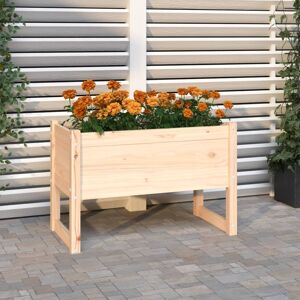 vidaXL plantekasse 78x40x52 cm massivt fyrretræ