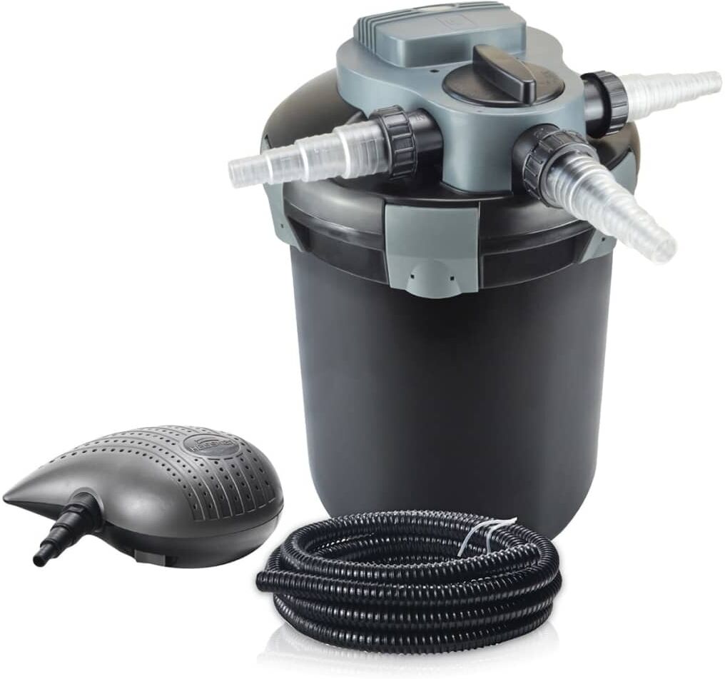 HEISSNER trykfiltersæt til havedam 2200 l/t. HEISSNER trykfiltersæt til havedam 2200 l/t.