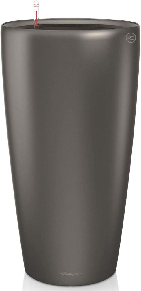 LECHUZA plantekasse Rondo 32 ALL-IN-ONE trækul metallisk 15783 LECHUZA plantekasse Rondo 32 ALL-IN-ONE trækul metallisk 15783