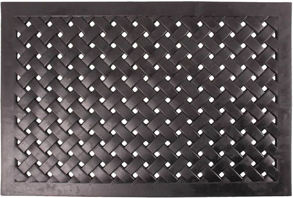 Esschert Design dørmåtte L RB38 af gummi, rektangulær, flettet Esschert Design dørmåtte L RB38 af gummi, rektangulær, flettet